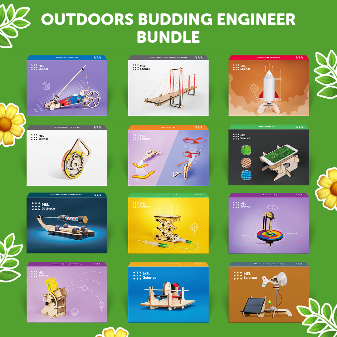 Outdoors Budding Engineer Bundle — Ages 5–10+ (with online lessons library)
