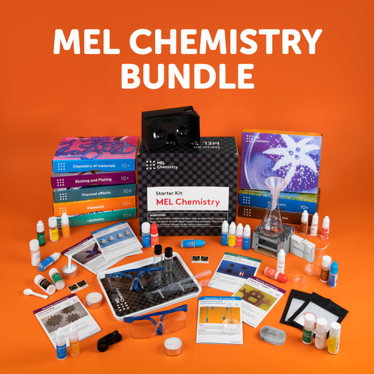 MEL Chemistry bundle — 6 boxes. Ages 10–16+