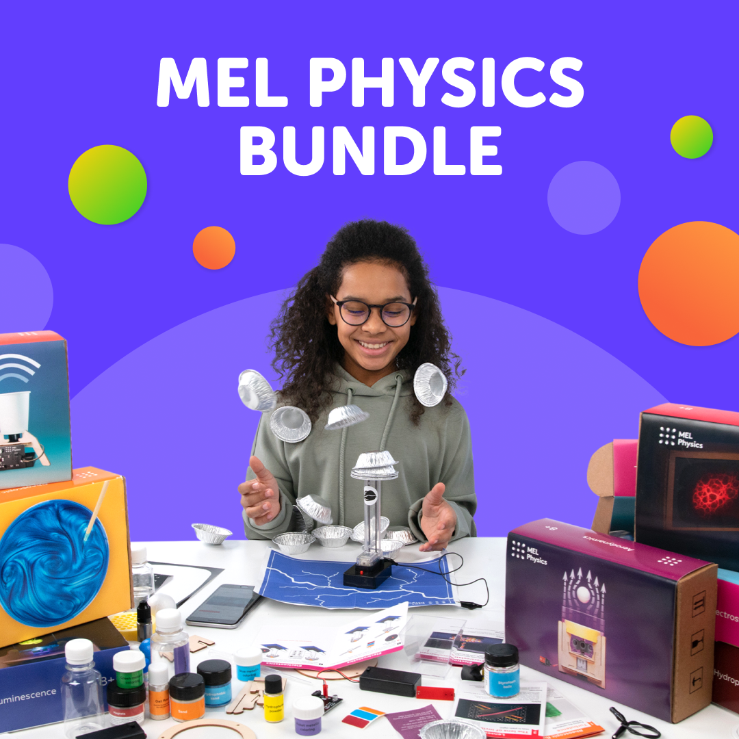 MEL Physics bundle — 6 boxes. Ages 8–14+