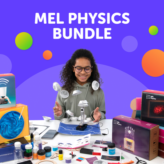 MEL Physics bundle — 6 boxes. Ages 8–14+